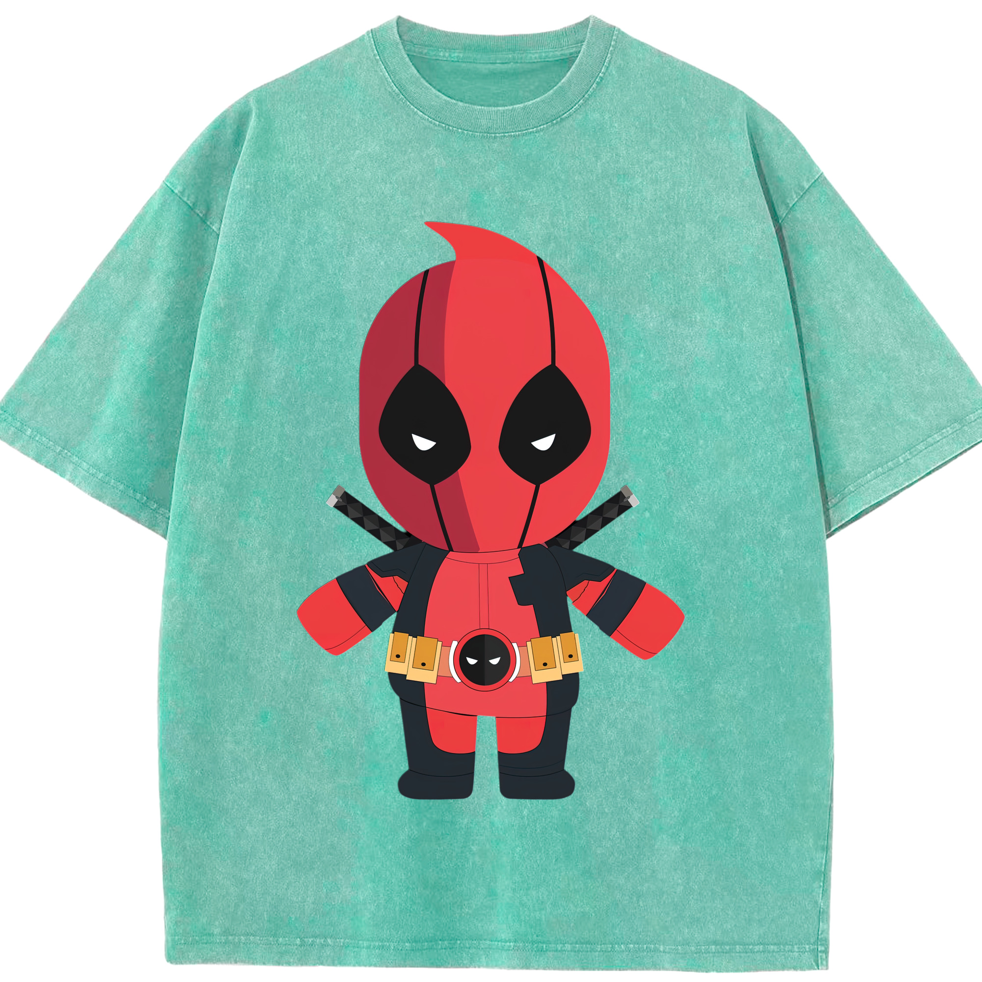 （画像用） Deadpool デッドプール 綿100% ヴィンテージ風 半袖Tシャツ（フロントプリント）